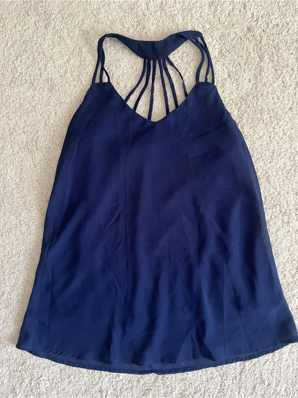 Japna Navy Strappy Racerback Tank